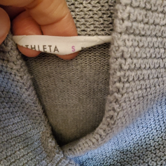 Athleta Sequoia Grey Isle Sweater Dress Size Small EUC - Picture 6 of 11